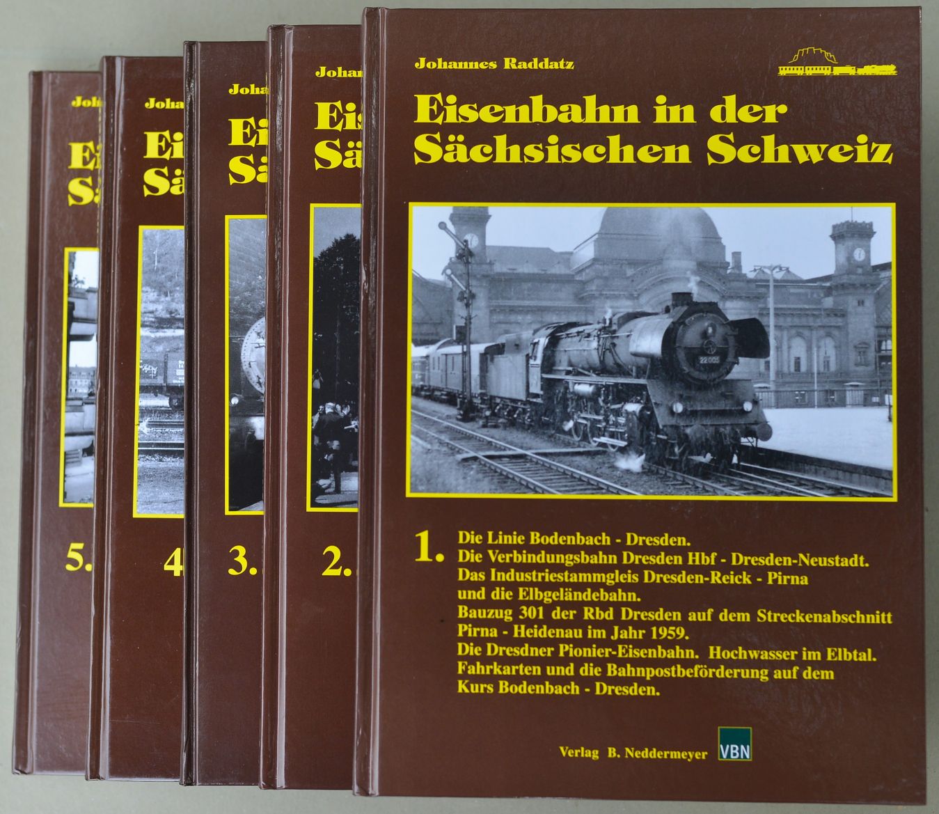 Eisenbahn in der Sachsischen Schweiz (5 volume set)
