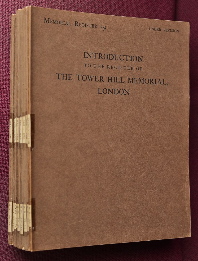 Register of the Mercantile Marine Memorial Tower Hill, London (Memorial Register 39, 9 part set)
