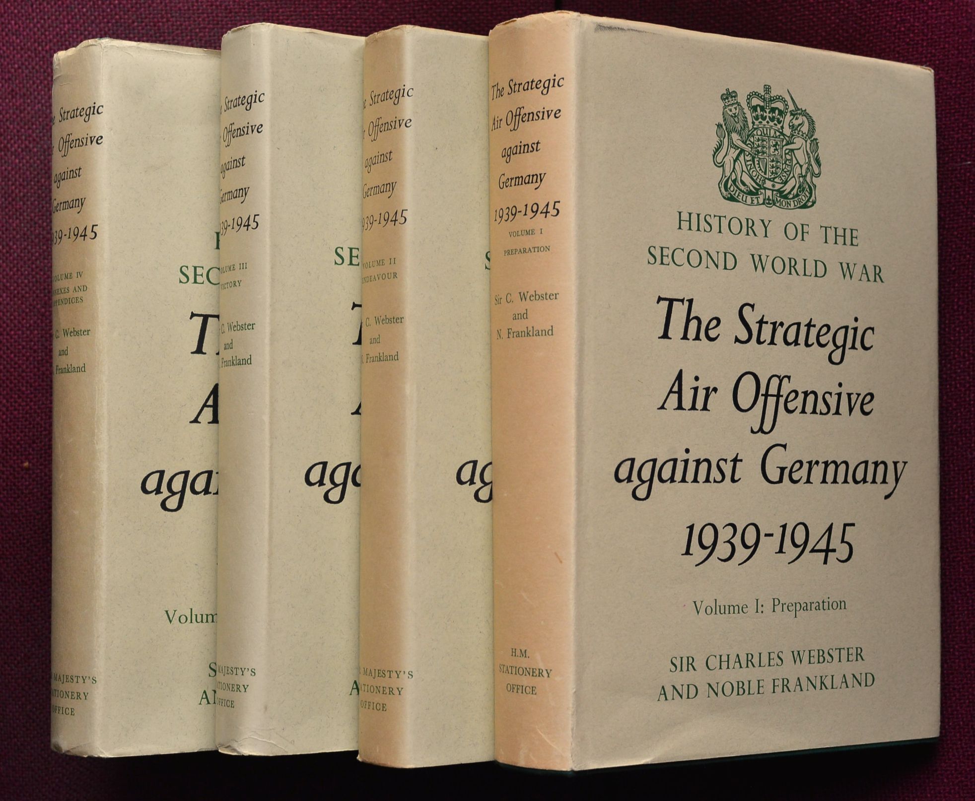 The Strategic Air Offensive against Germany 1939-1945 (4 volume set)